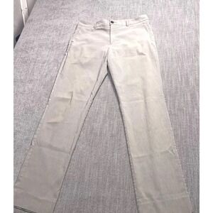 Journeyman Clothier Suitable Pants Mens 34 Gray Performance Stretch Chino Formal